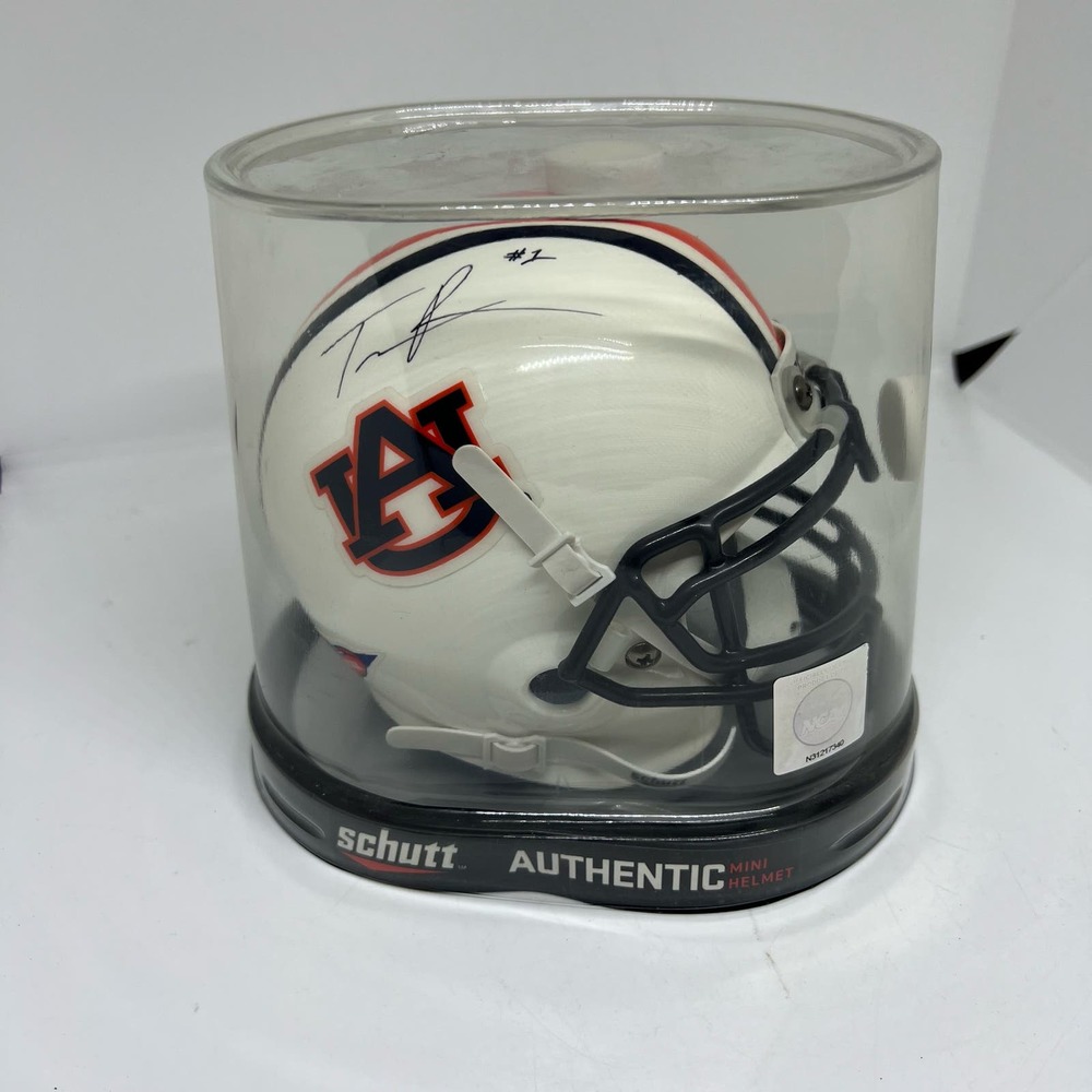 Auburn Tigers autographed mini helmet by Trovon Reed